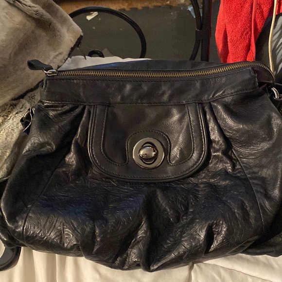 DANIER NWOT leather satchel with designs - Picture 2 of 14